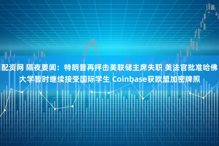 配资网 隔夜要闻：特朗普再抨击美联储主席失职 美法官批准哈佛大学暂时继续接受国际学生 Coinbase获欧盟加密牌照