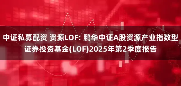 中证私募配资 资源LOF: 鹏华中证A股资源产业指数型证券投资基金(LOF)2025年第2季度报告
